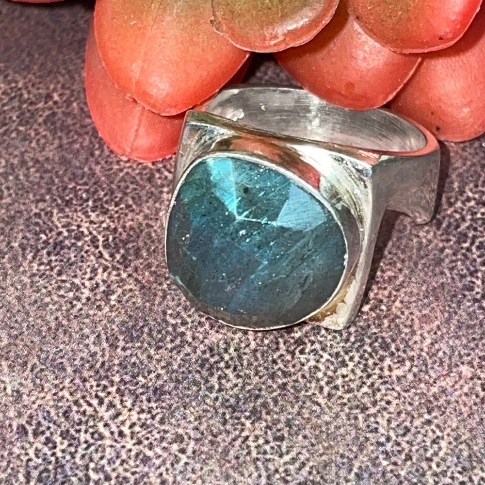 Labradorite Silver Ring